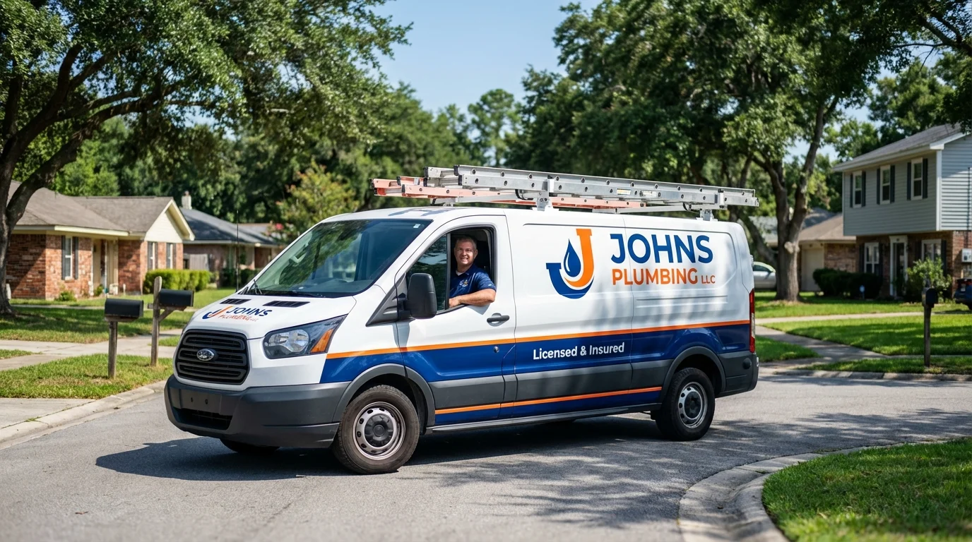 Johns Plumbing LLC service van in Seabeck, WA